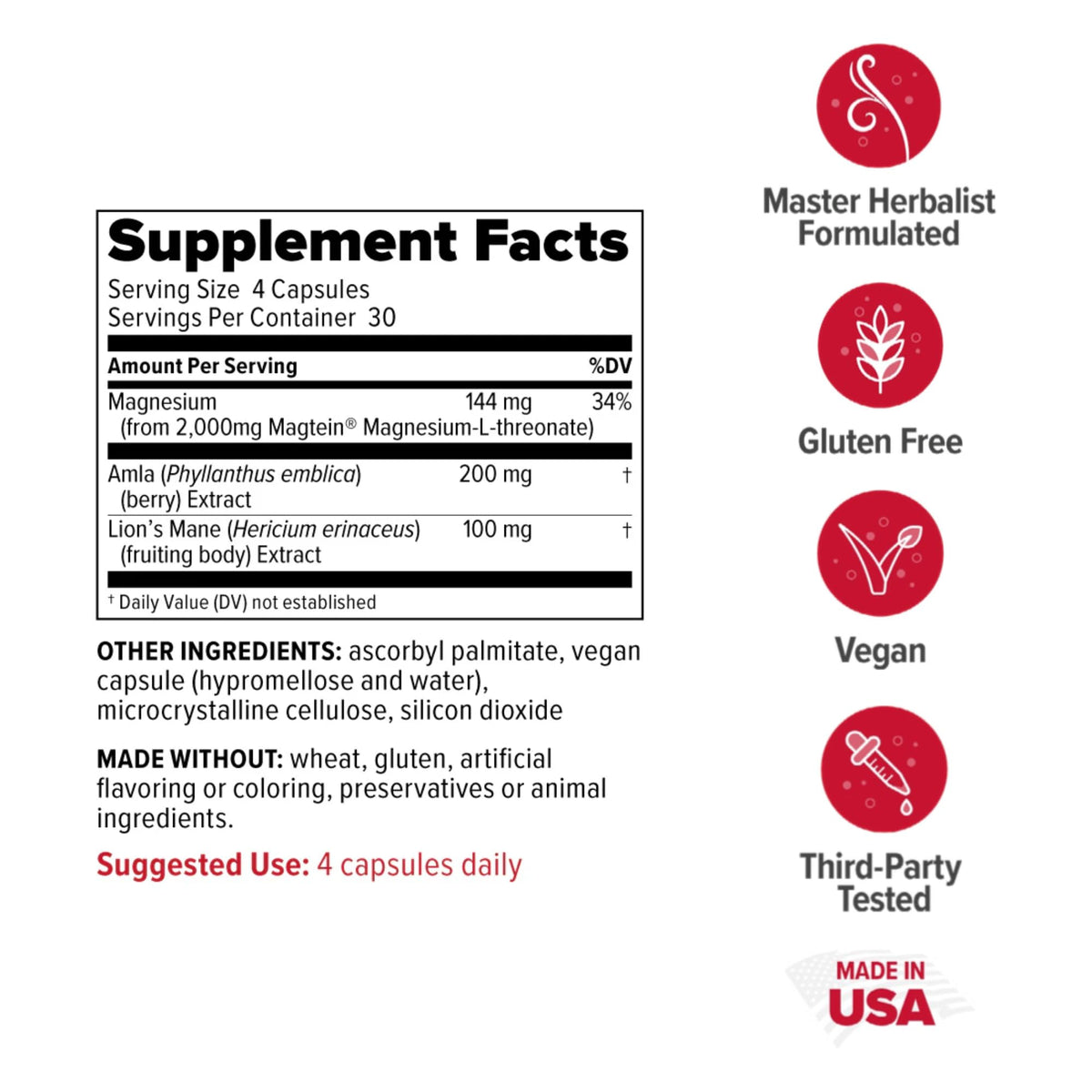 Redd Remedies Brain Awakening Cognitive Support - 120 Capsules - image 2