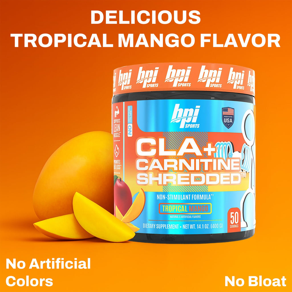 BPI Sports CLA + Carnitine Shredded Supports Lean Muscle & Promotes