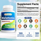 Best Naturals Melatonin 10mg Sleep Support Tablets - 120 Count - image 2