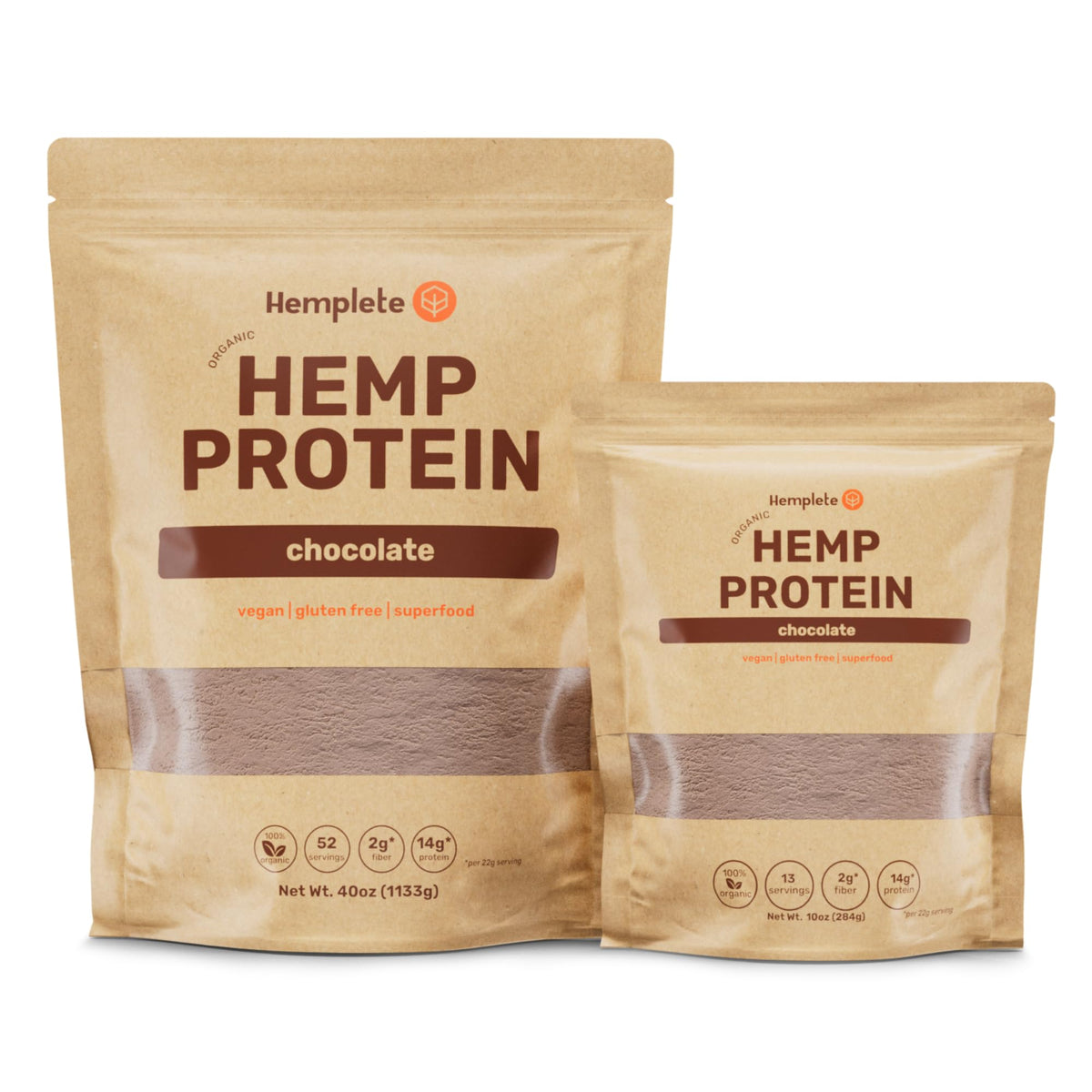 hemplete Hemp Vegan Protein Powder Chocolate - 10 Ounces - image 9