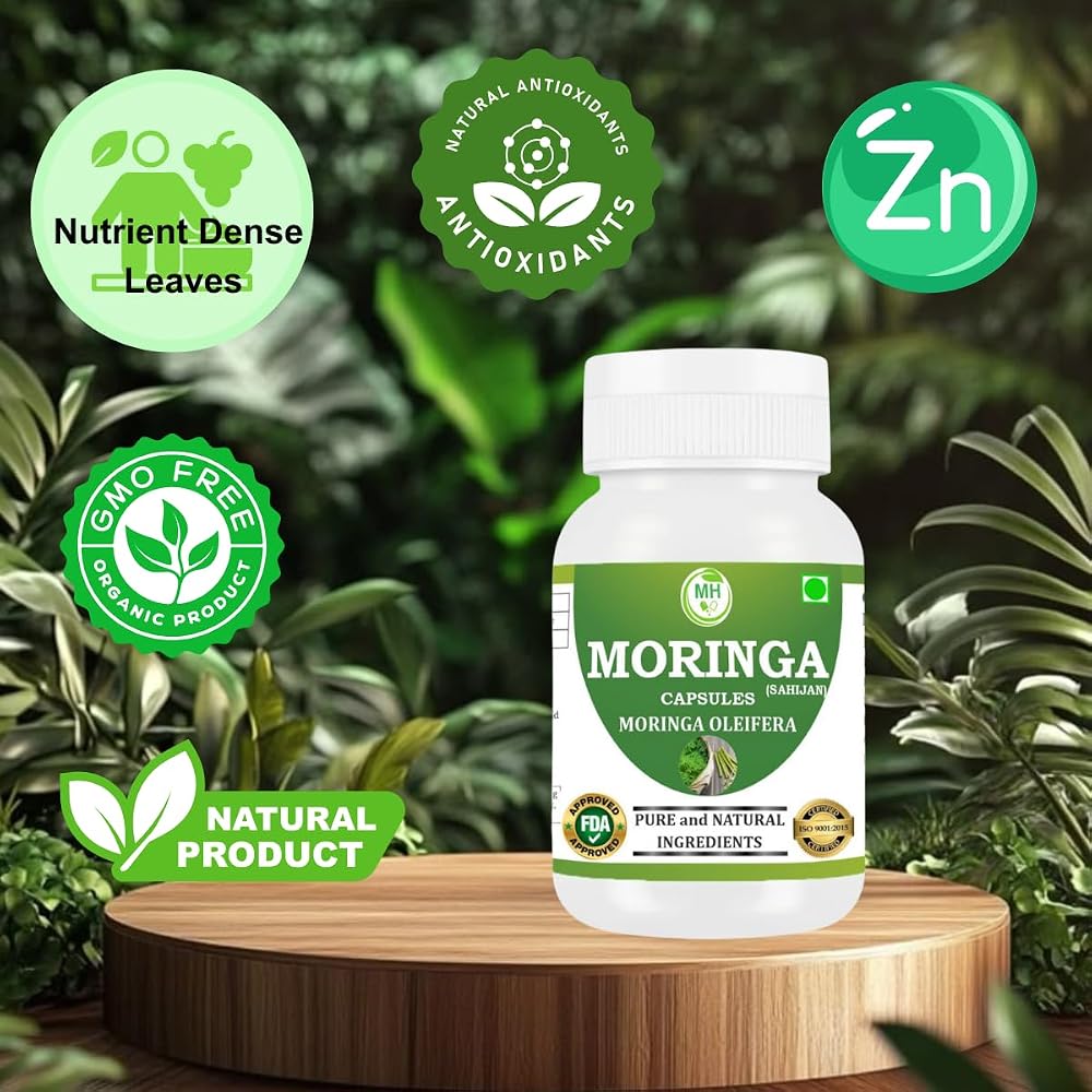 Morsan Healthcare Organic Moringa Capsules - 60 Vegan Capsules - image 4