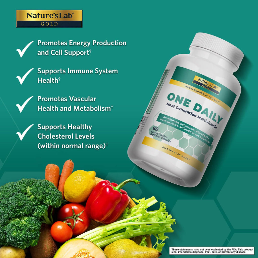 Nature's Lab Gold One Daily Multivitamin - Contains 19 Essential