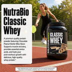 NutraBio Classic Whey Protein Powder Supplement - 25g of Protein Per