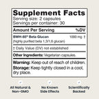Better Way Health Beta Glucan 500mg Immune Support - 60 Capsules - image 8