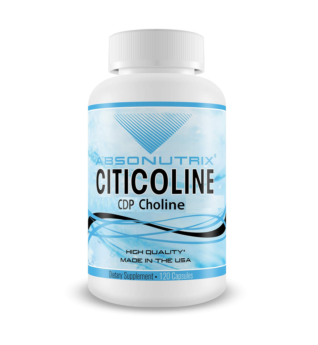 Absonutrix Citicoline CDP Choline 530mg Nootropic - 120 Vegetarian Capsules