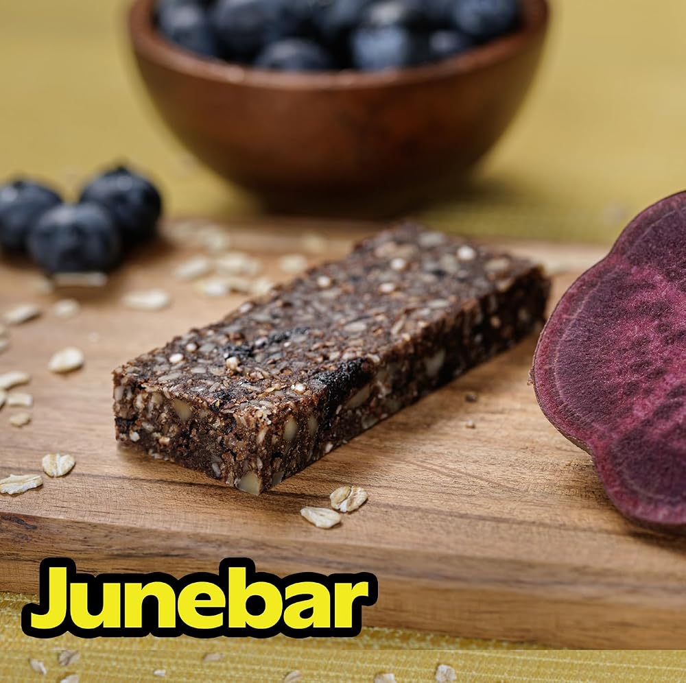 Junabar Junebar Blueberry Plant-Based Snack Bar - 7 Count - image 2
