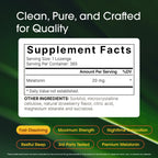 NatureBell Melatonin 20mg Sleep Support - 365 Lozenges - image 3