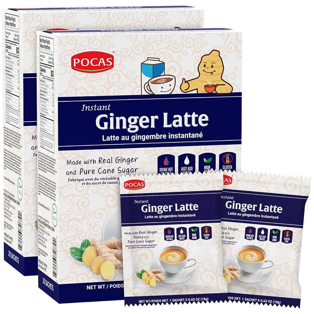 Pocas Ginger Latte Instant Tea 2-Pack