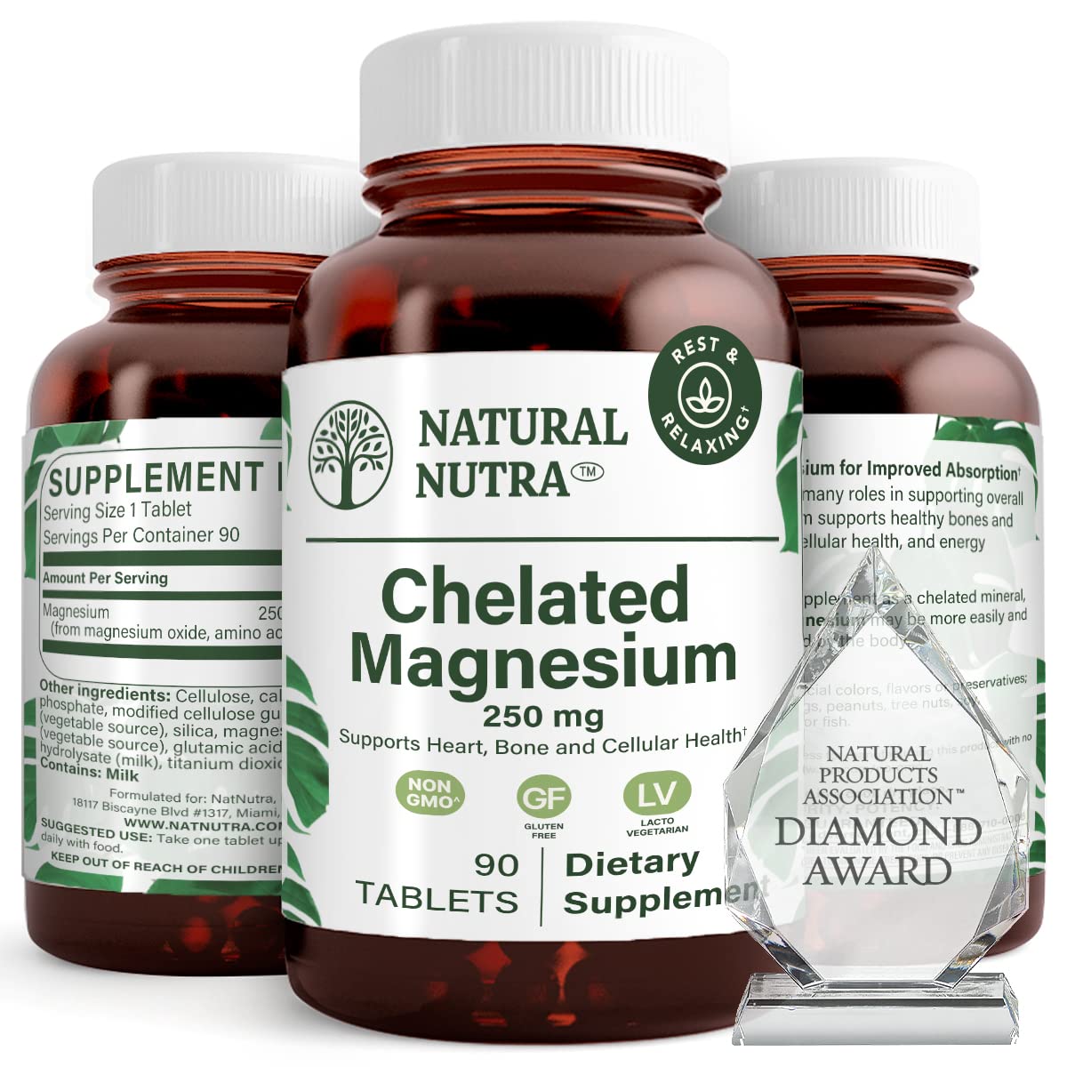 Natural Nutra Chelated Magnesium Oxide Supplement Parent