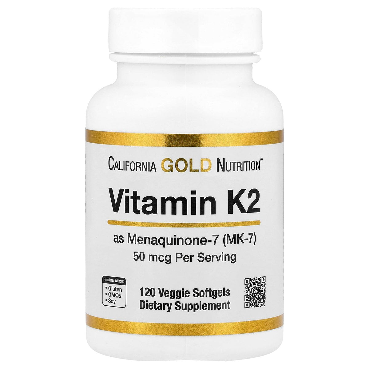 Lake Avenue Vitamin K2 (as Menaquinone-7) 50 mcg - 120 Softgels