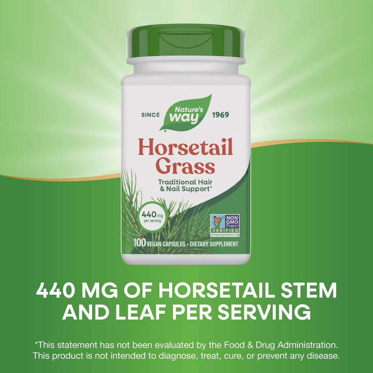 Nature's Way Horsetail Grass 440mg - 100 Capsules - image 4