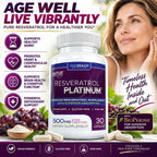 Vivid Health Nutrition Resveratrol Platinum Blend - 30 Capsules - image 3