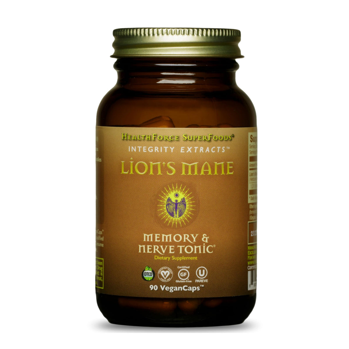 HEALTHFORCE SUPERFOODS Integrity Extracts Lion's Mane - 90 Capsules