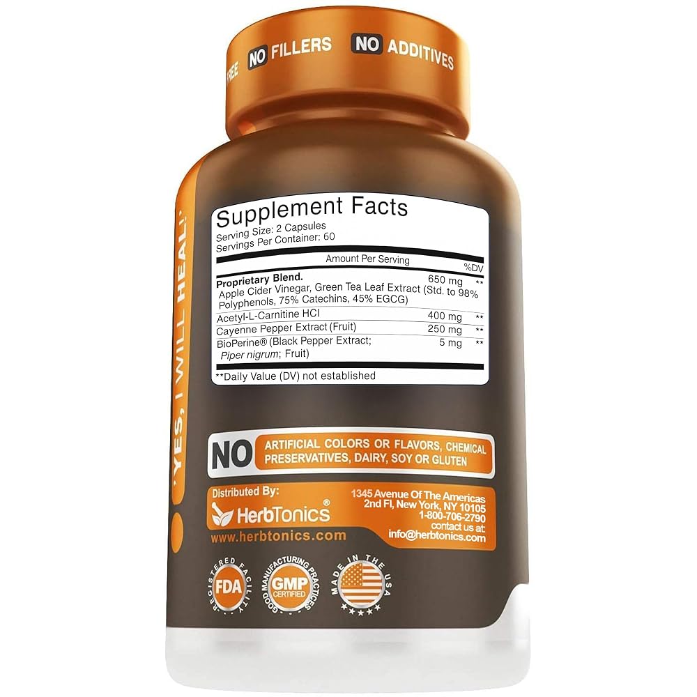 Herbtonics Thermogenic Burn Weight Management - 120 Capsules - image 7