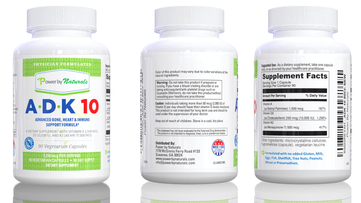 Power By Naturals ADK Vitamin Supplement