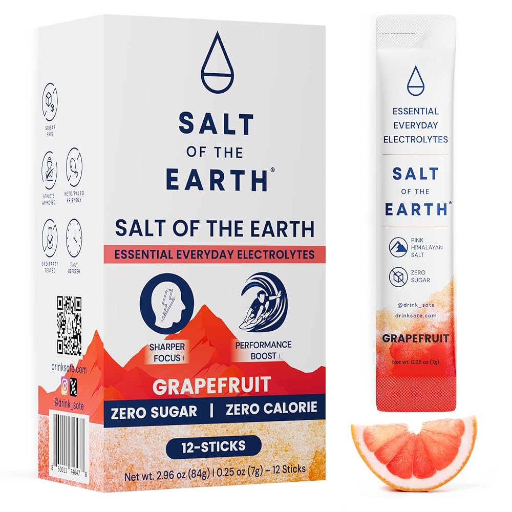 Salt of the Earth Premium Zero-Sugar Electrolyte - Made with Pink