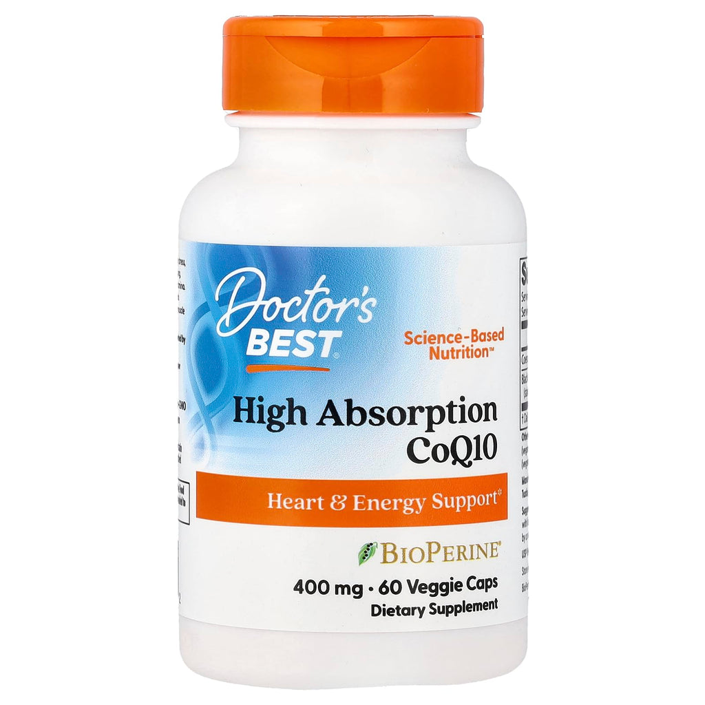 Doctor's BEST High Absorption CoQ10 400mg - 60 Vegetarian Capsules
