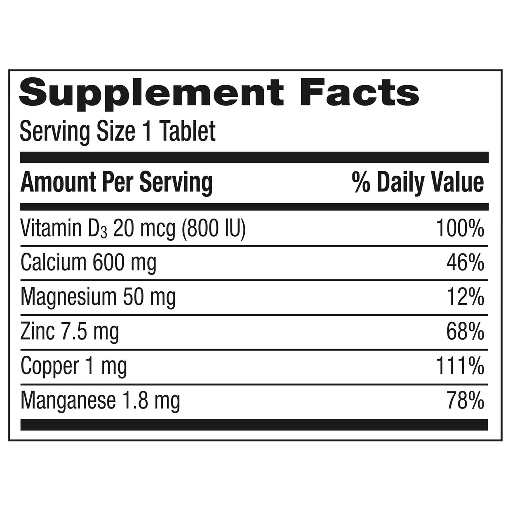 Caltrate 600 Plus D3 Plus Minerals Calcium and Vitamin D Supplement