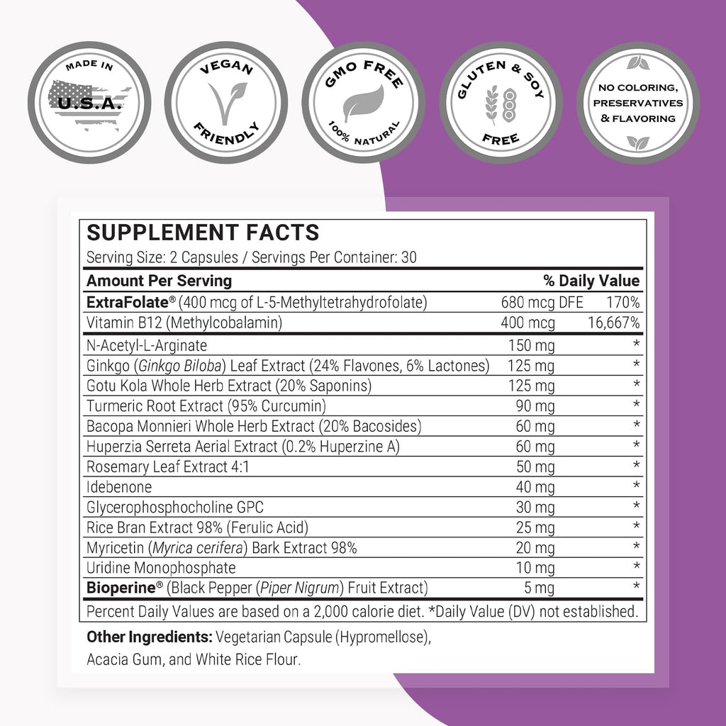 Supersmart Neurex Brain Supplement Memory & Cognitive Support - image 4