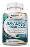 Vibraxlabs Alpha Lipoic Acid 600mg Vegetarian Capsules - 60 Count