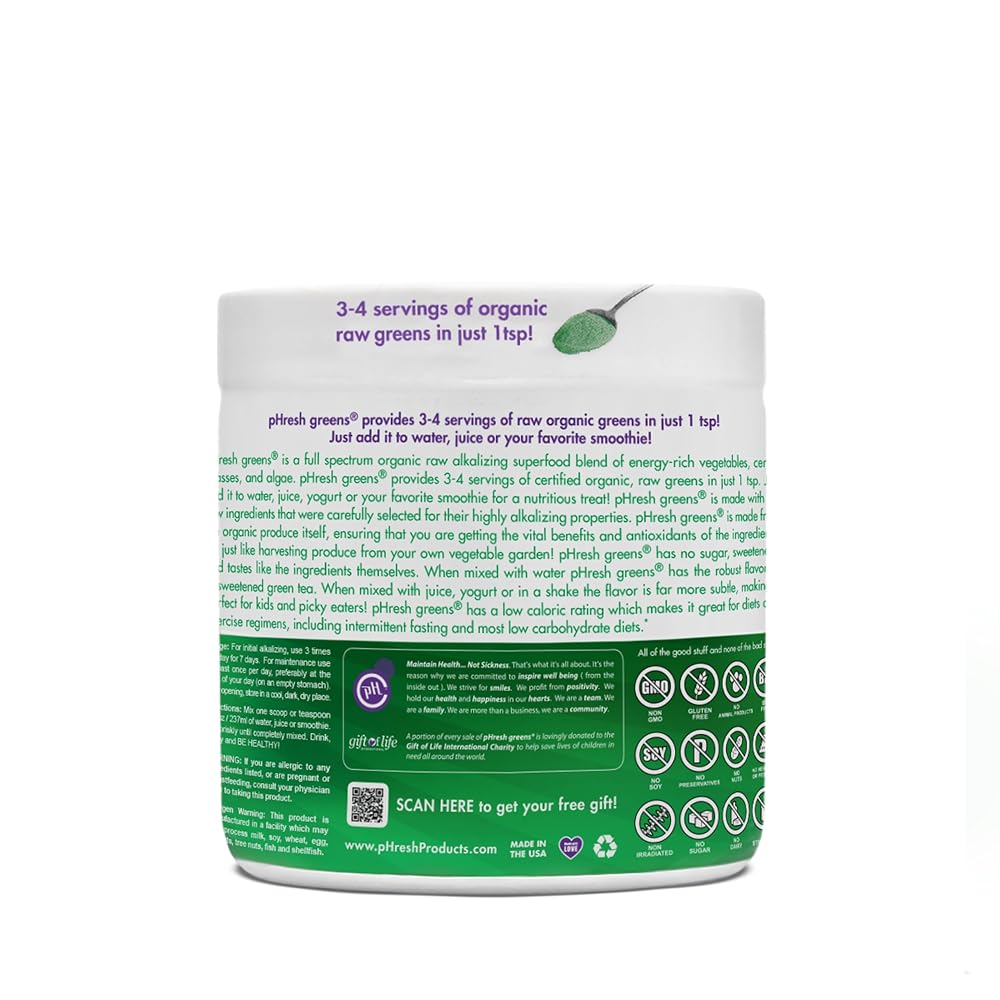pHresh greens Raw Organic Alkalizing Superfood - image 8