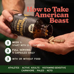 MK Supplements Grass-Fed Beef & Bison Organ Capsules, Made in USA