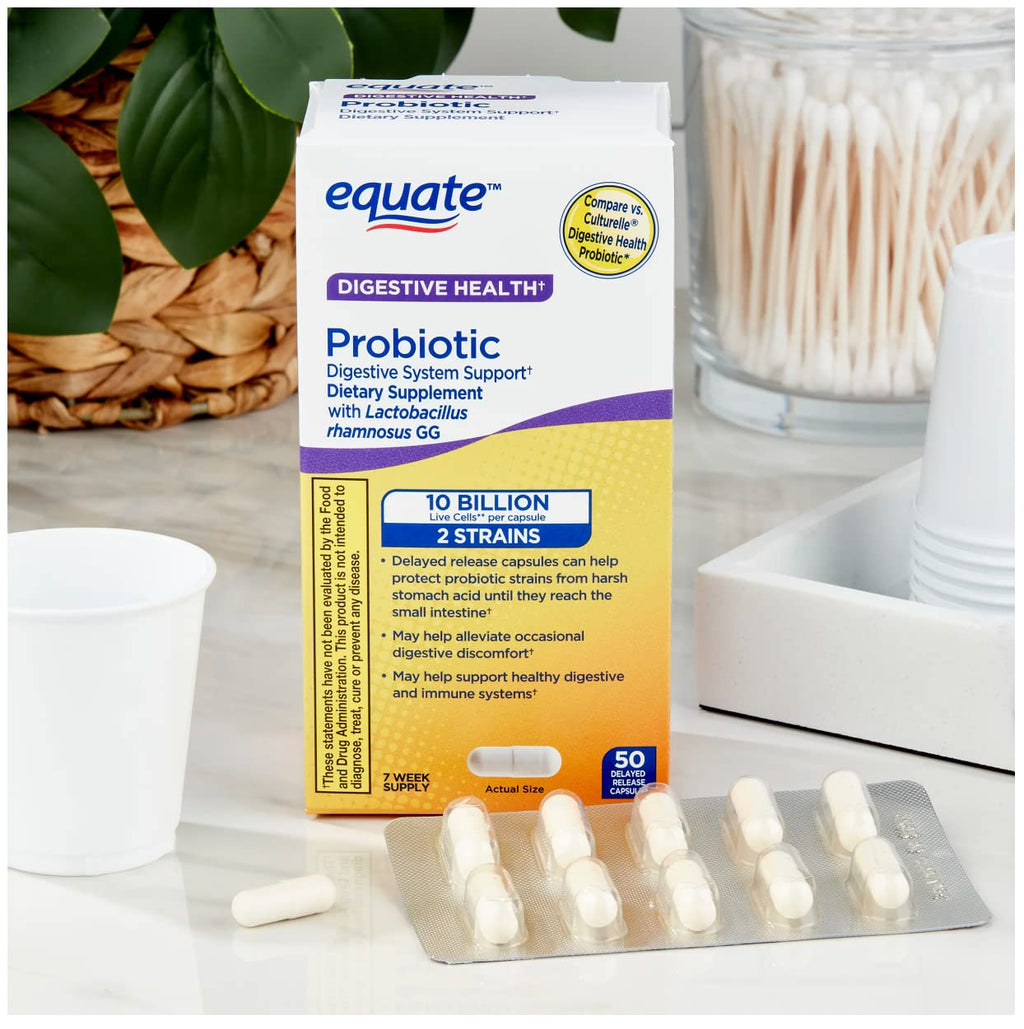 VOZRO Equate Extra Care Probiotic Digestive Support - 50 Capsules - image 4