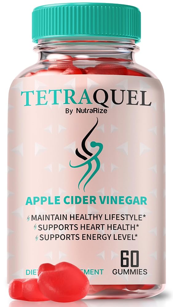 NutraRize Tetraquel Apple Cider Vinegar Keto Gummies - 60 Gummies