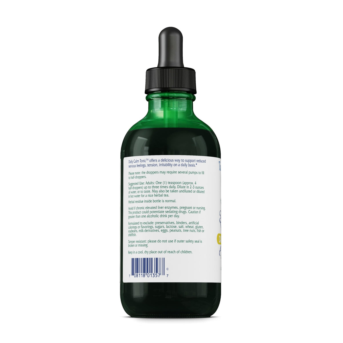 Vitanica Daily Calm Tonic, Nervous System Support, Vegan
