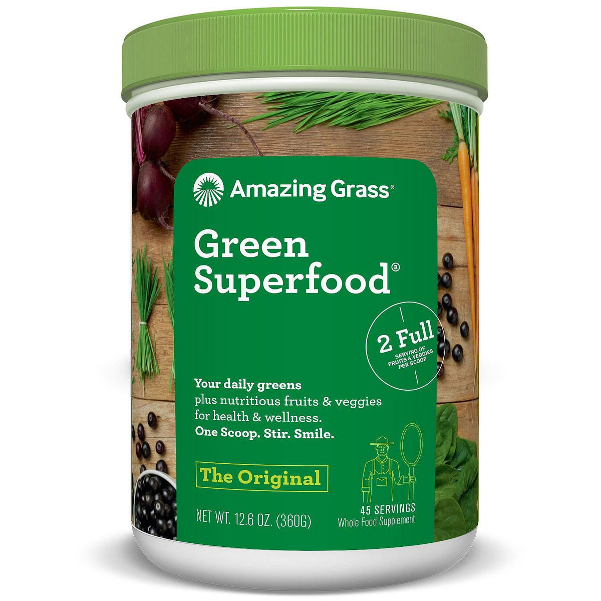 Amazing Grass Green Superfood Original Berry Powder - 12.6 oz