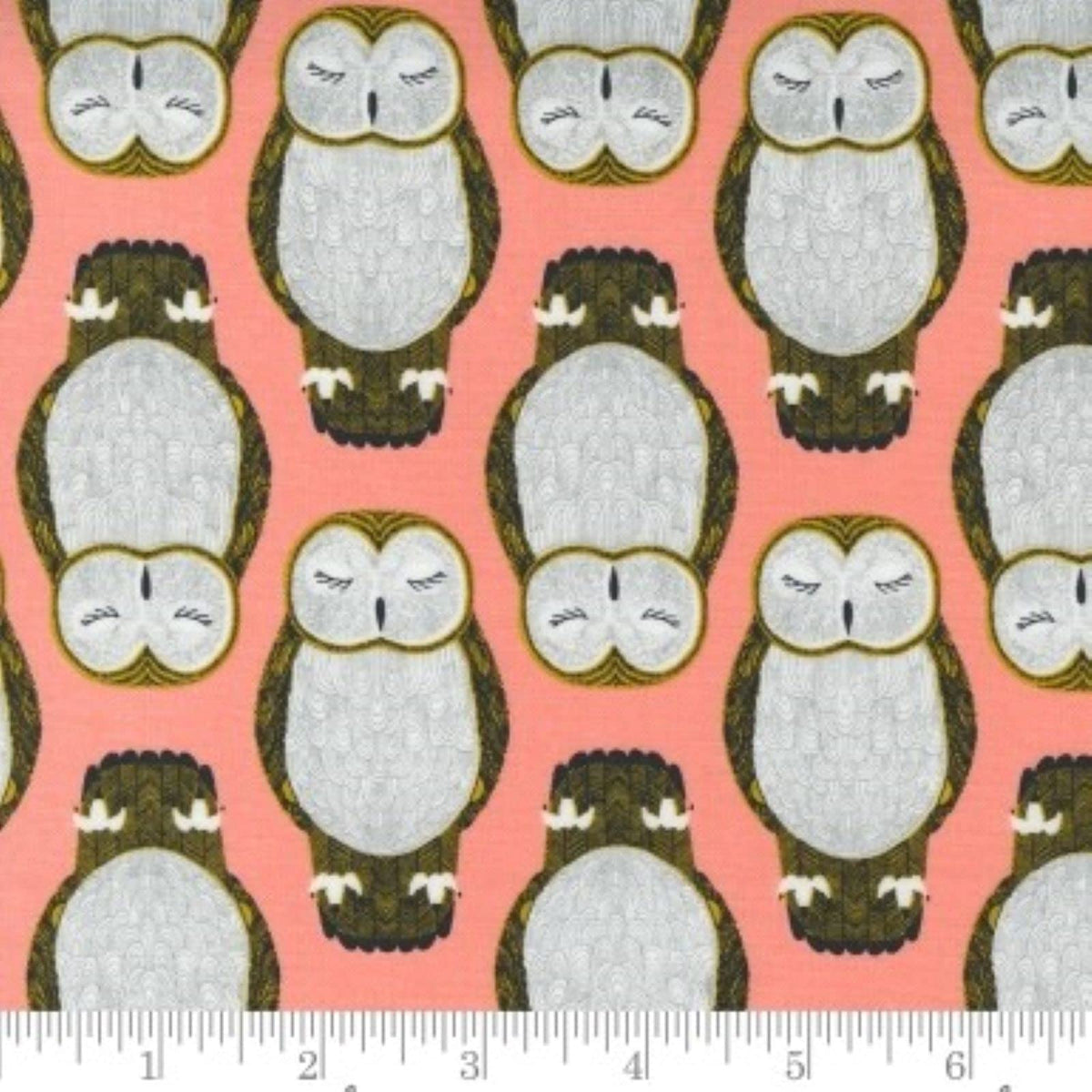 Moda Nocturnal 48332 13 Primrose Owls Fabric - 1 Yard