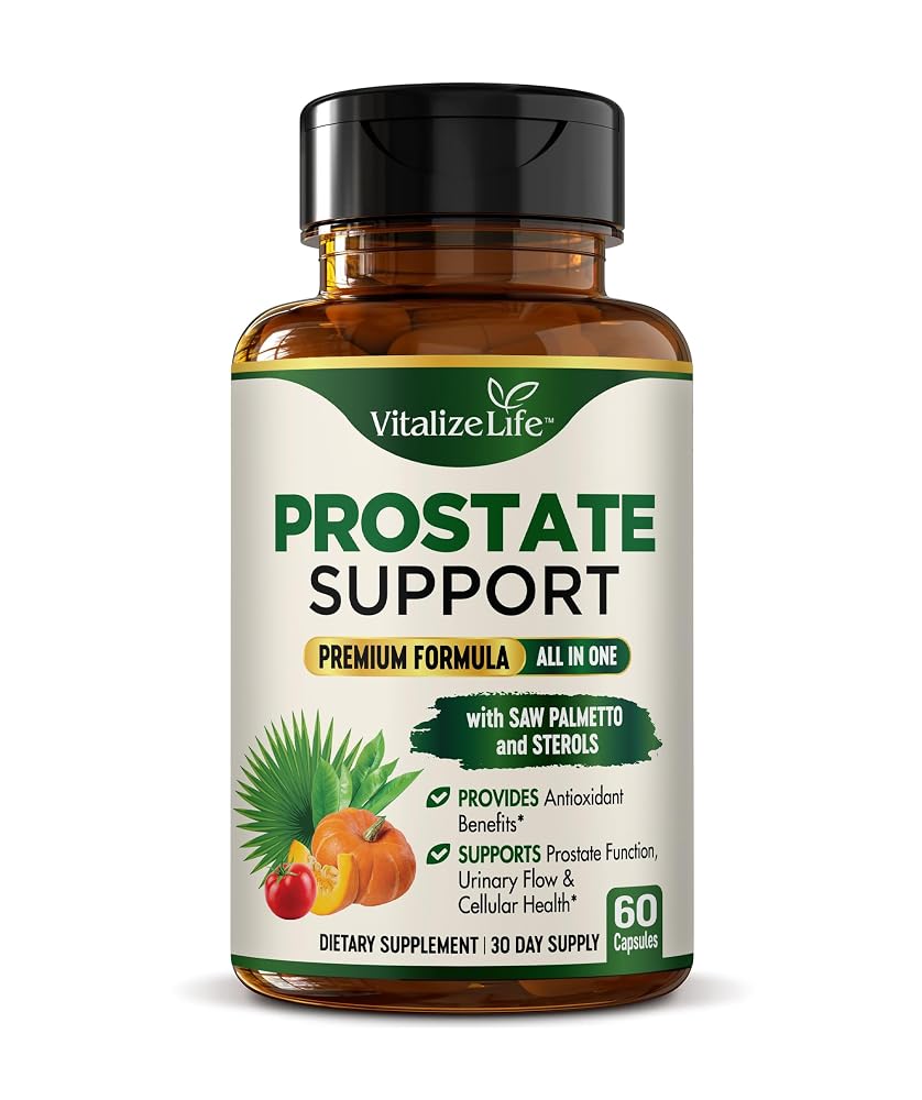 Vitalize Life Prostate Health Supplements for Men - 60 Capsules