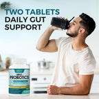 ZEBORA Probiotics for Men Digestive Health 60 Billion CFU - 90 Tablets - image 6