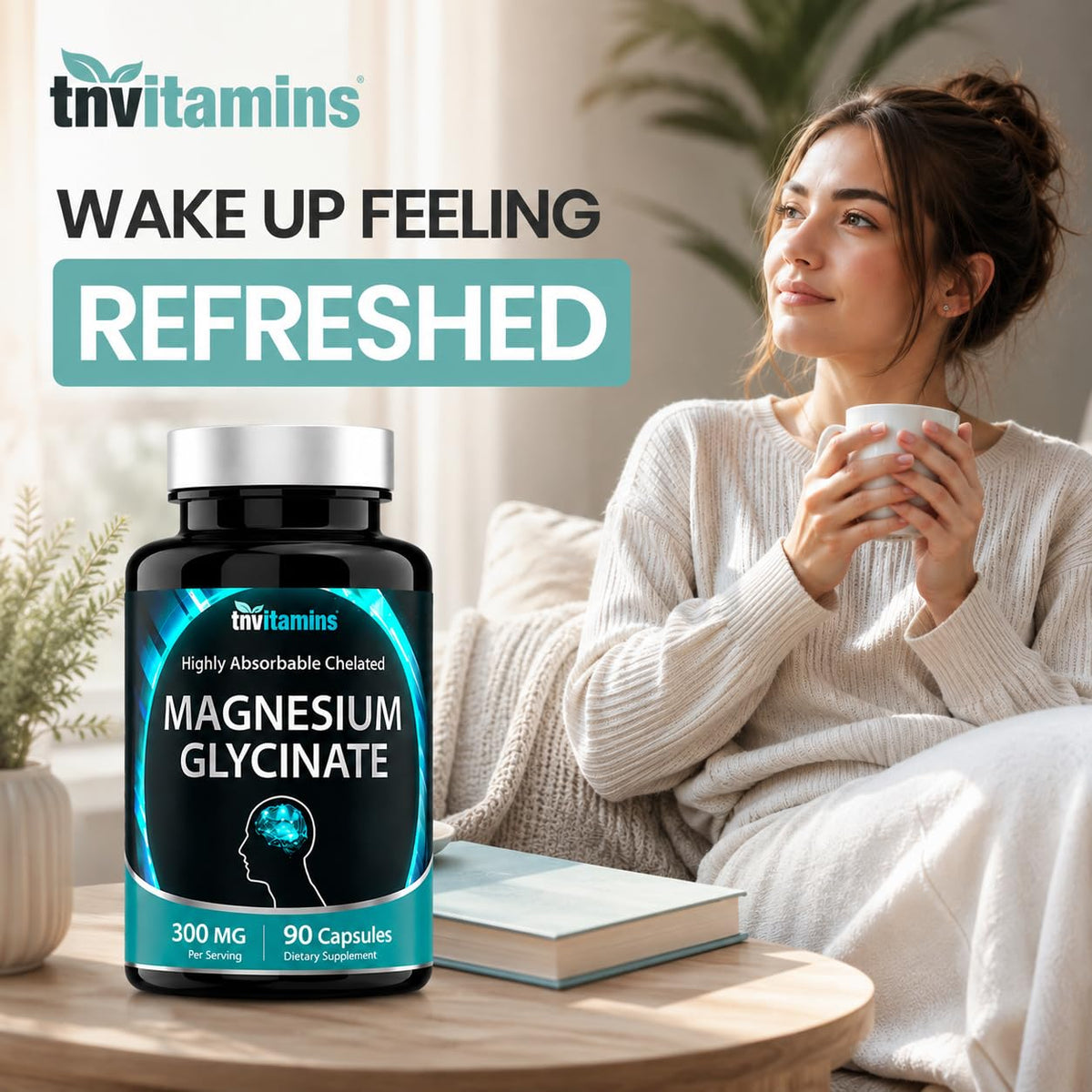 tnvitamins Magnesium Glycinate 300mg - 90 Capsules - image 5