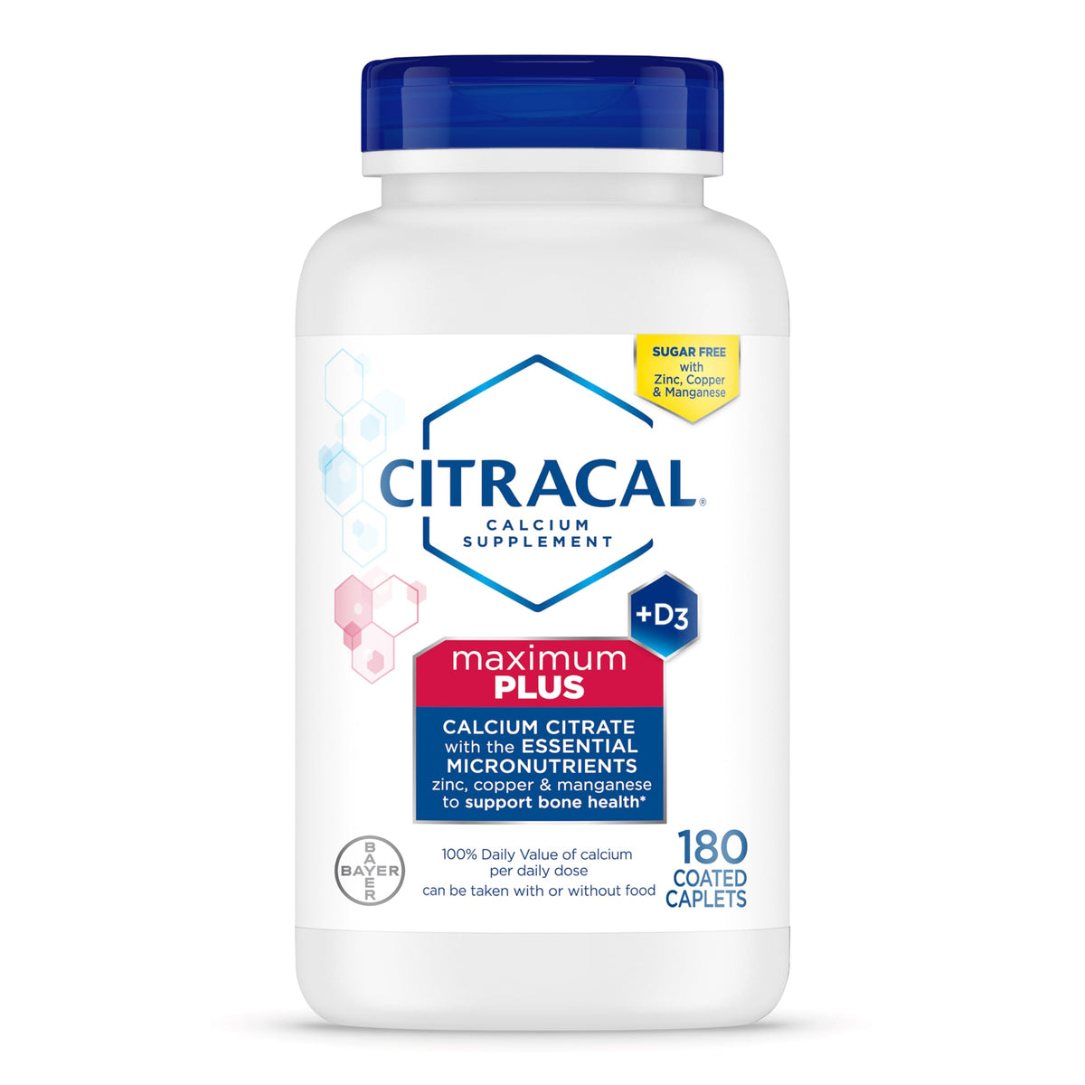 Citracal Maximum Plus Calcium Citrate with Vitamin D3 - 180 Caplets