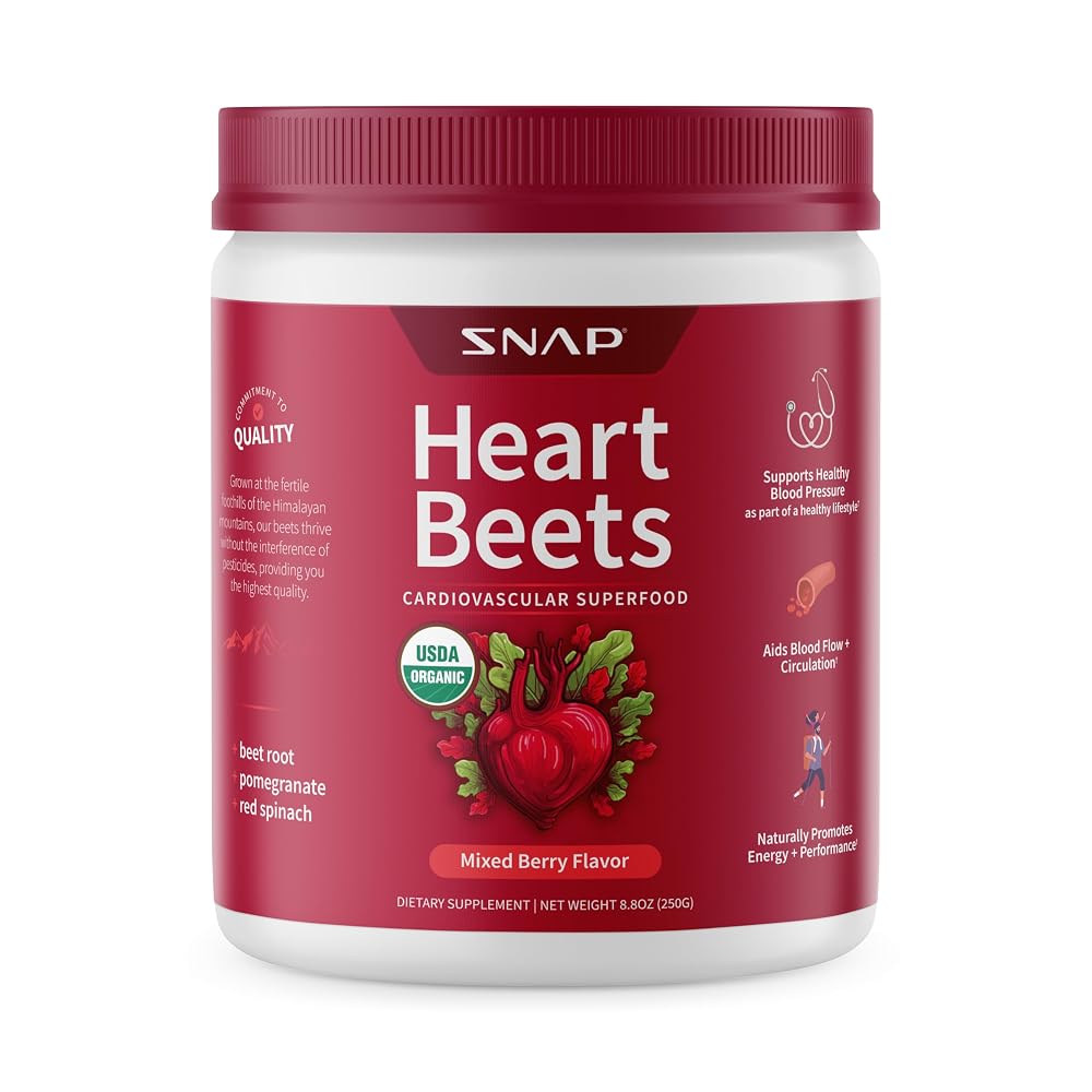 Snap Supplements Heart Beets, Beet Root Extract Superfood