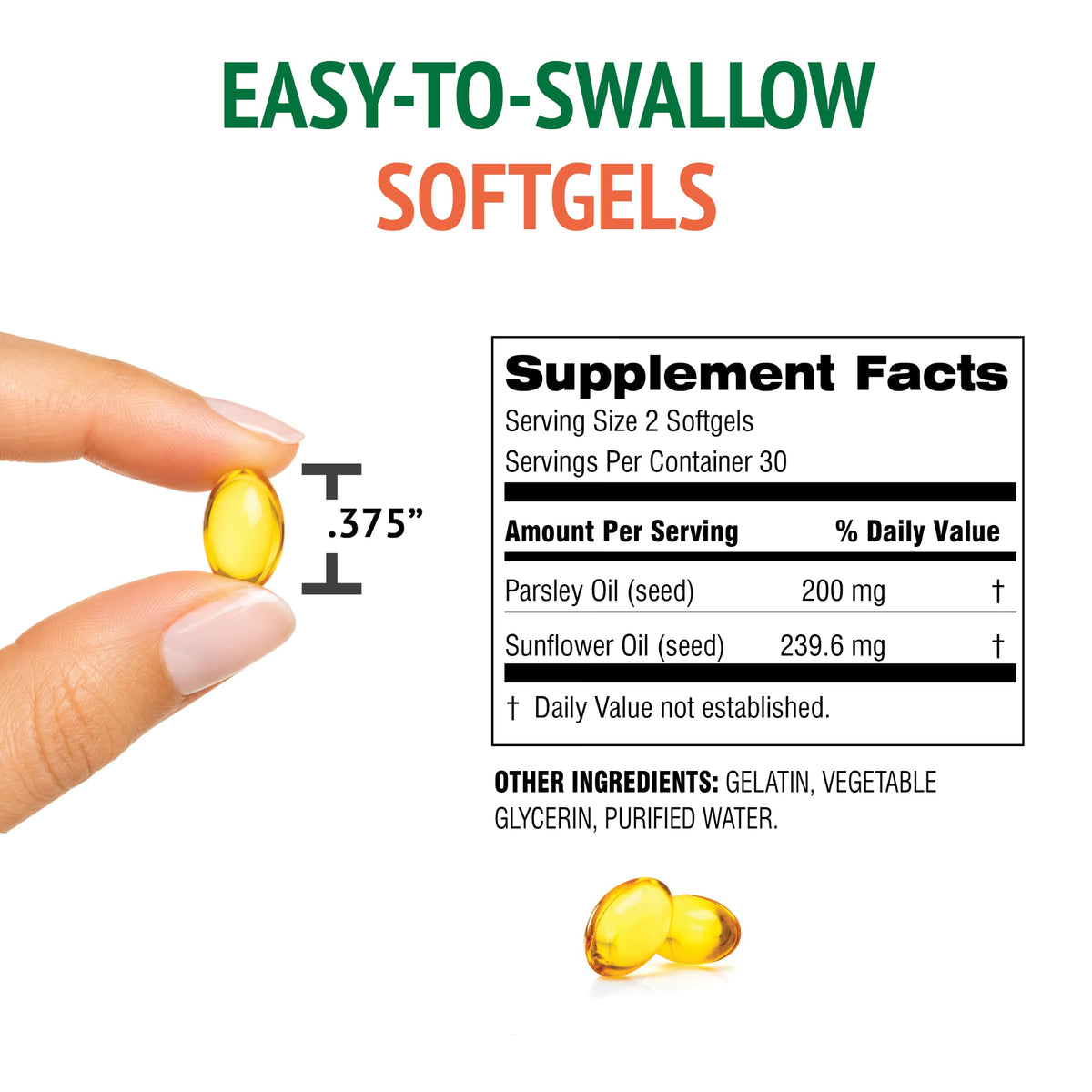 Botanic Choice Parsley Seed Oil Fresh Breath Softgels - 60 Count - image 2