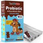YUM-V'S Kids Probiotic Chocolate Bears 1 Billion CFU - 120 Count - image 7