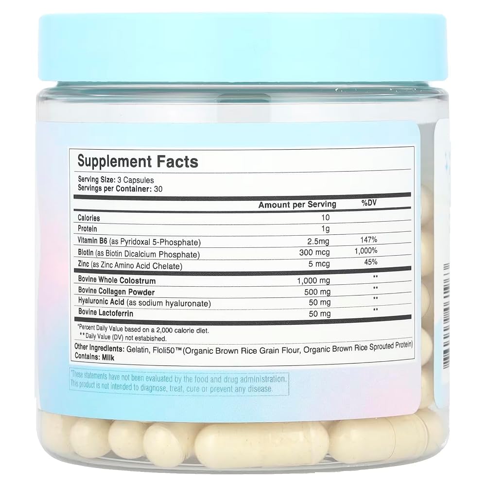 WONDERCOW Hair Skin and Nails Vitamins with Collagen - 90 Capsules - image 7