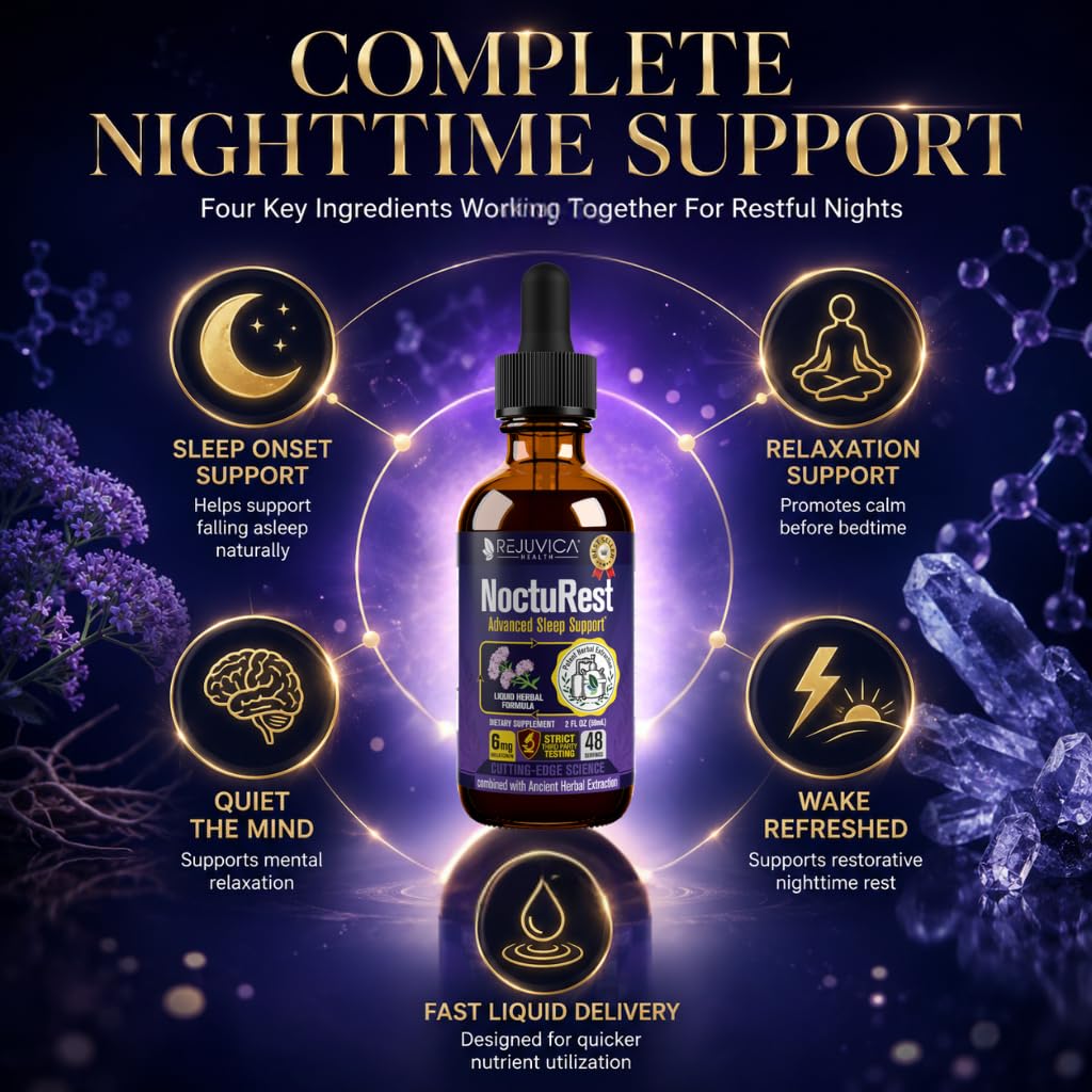 Rejuvica Health NoctuRest Natural Sleep Aid Liquid - 6 Ounce - image 3