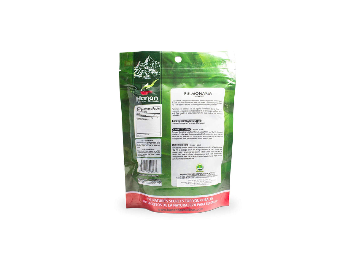 Hanan Peruvian Secrets Pulmonaria Herbal Tea