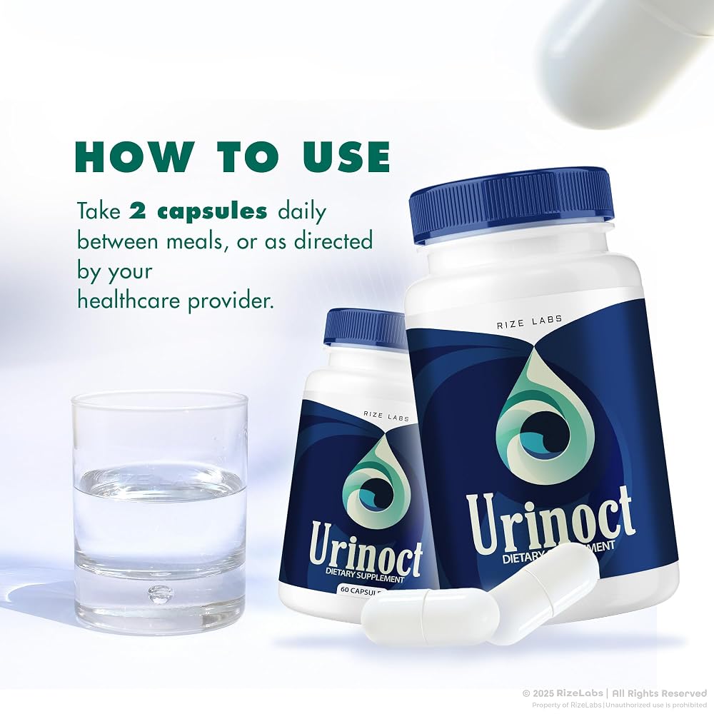 rize labs Urinoct Prostate Supplement Herbal Blend - 180 Capsules - image 6