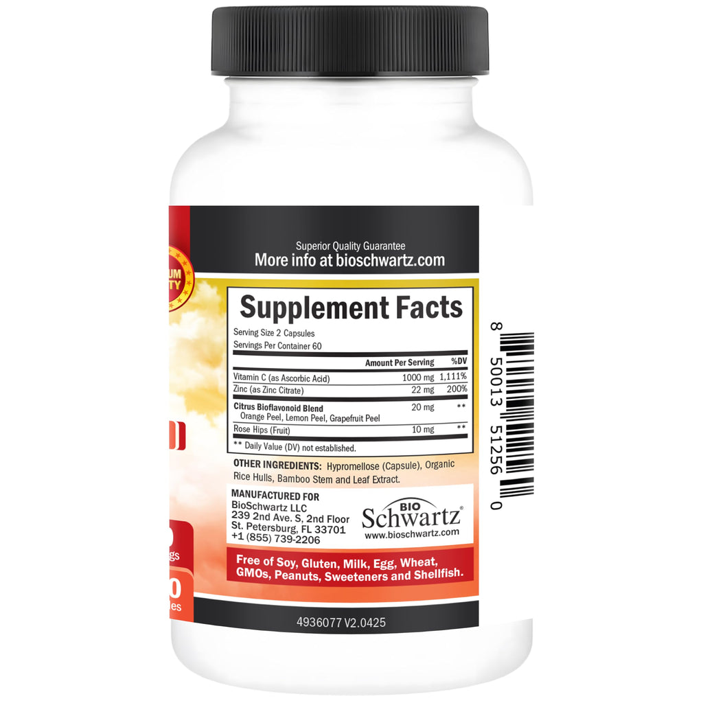 BioSchwartz Vitamin C Complex 1000mg - 120 Capsules - image 8