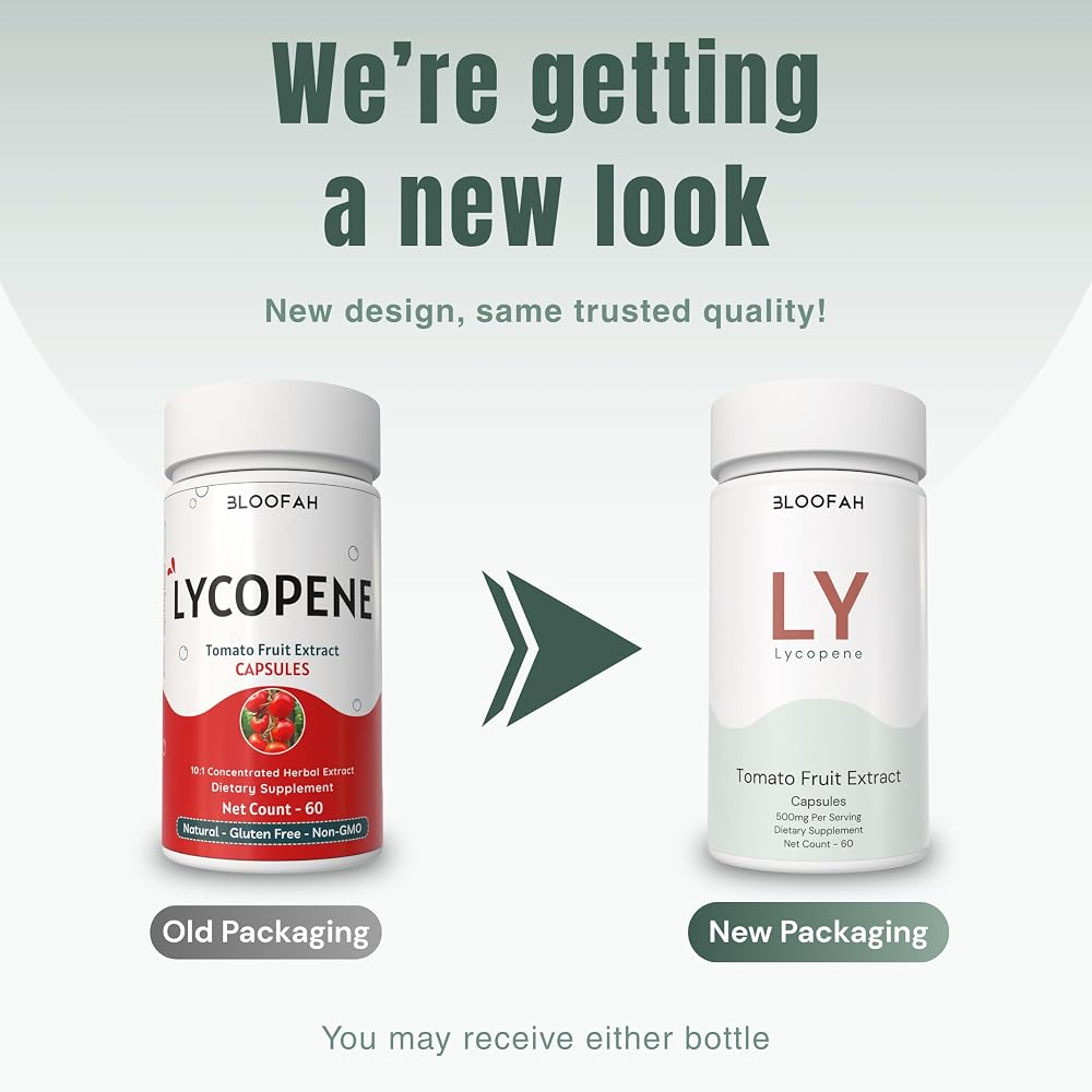 Bloofah Lycopene 500mg Supplement - 60 Capsules - image 3