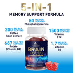 Nature's Nutrition Brain Supplement Gummies for Memory & Focus - 60 Gummies - image 3