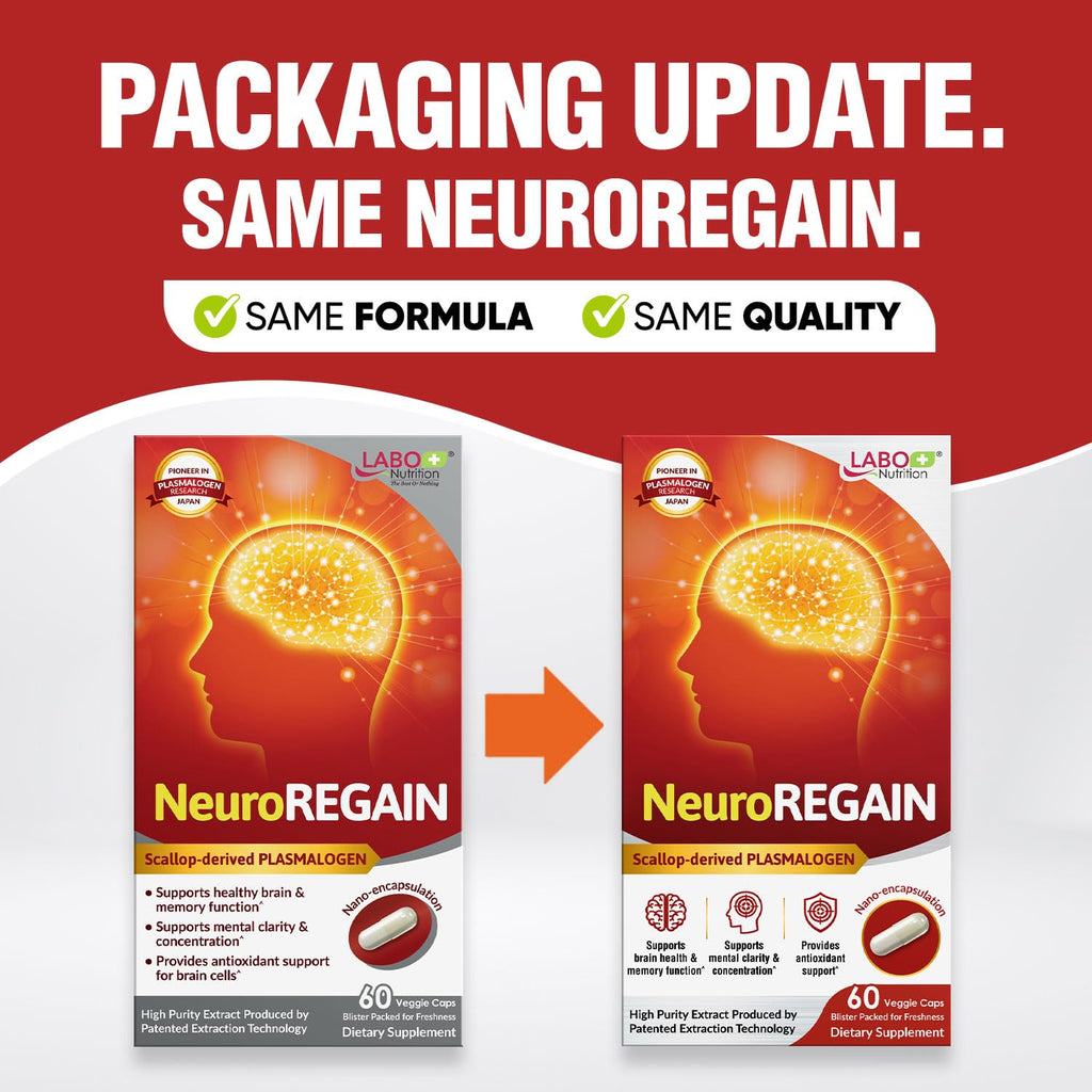 LABO Nutrition NeuroREGAIN Scallop Plasmalogen Brain Support - 60 Capsules - image 3