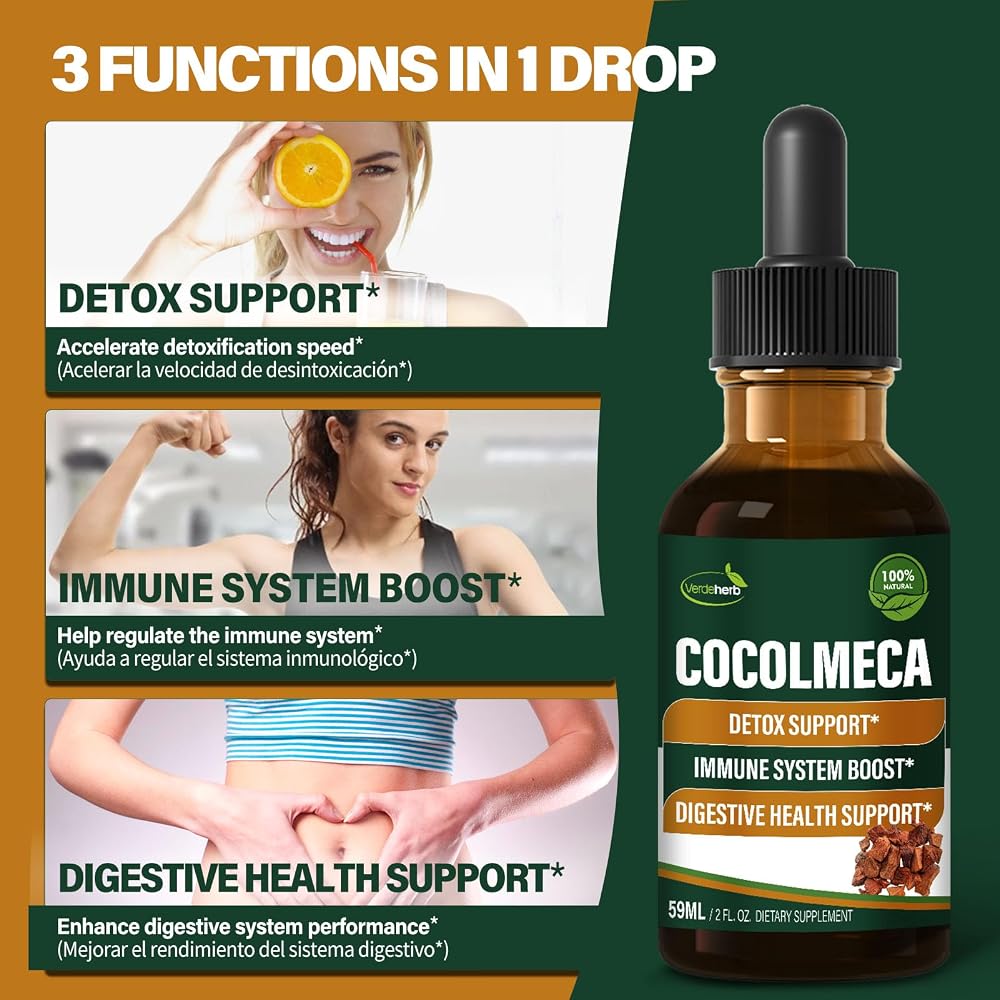 Verdeherb Cocolmeca Bark Liquid Drops Herbal Extract - 2 Fl Oz - image 2