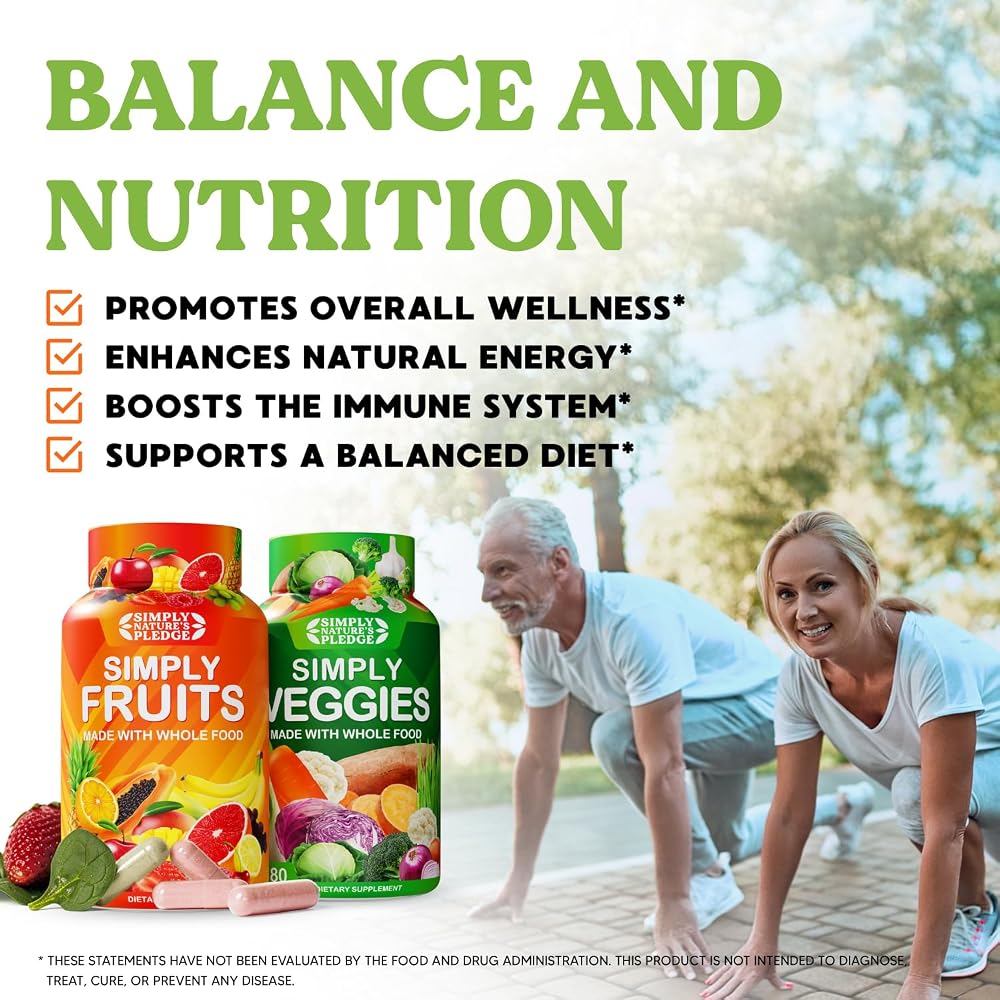 Simply Nature's Pledge -Packed with 42 Different Fruits & Vegetables