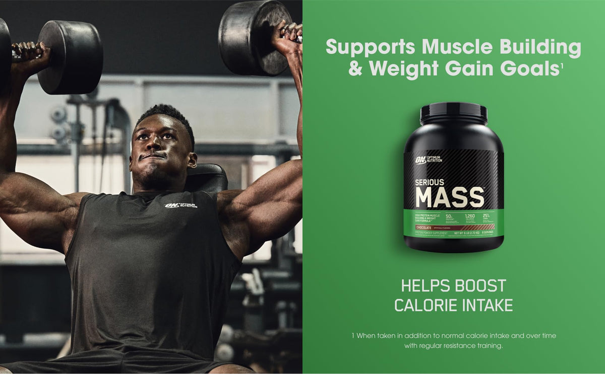 Optimum Nutrition Serious Mass Gainer Protein Powder Vanilla - 12 lb - image 4