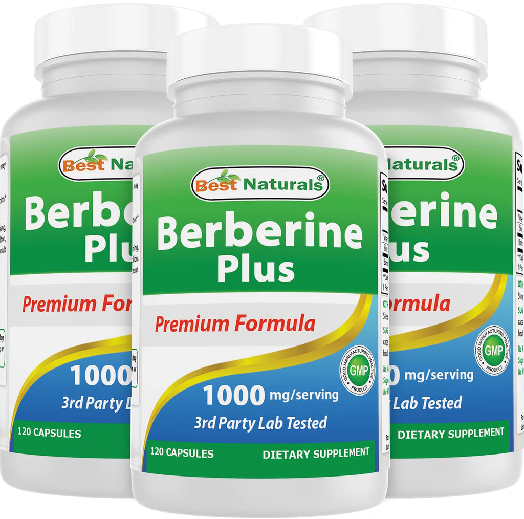 Best Naturals Berberine Plus 1000 mg - 120 Capsules